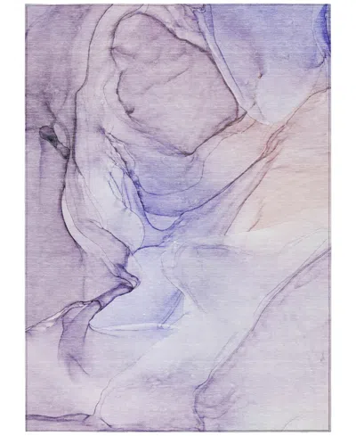 Addison Chantille Machine Washable Acn502 2'6x3'10 Area Rug In Purple