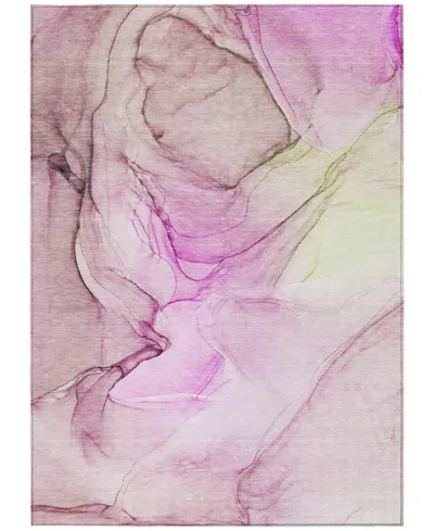 Addison Chantille Machine Washable Acn502 9'x12' Area Rug In Pink