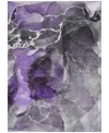 Addison Chantille Machine Washable Acn503 2'6x3'10 Area Rug In Purple