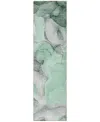 Addison Chantille Machine Washable Acn504 2'3x7'6 Runner Area Rug In Green