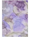 Addison Chantille Machine Washable Acn504 2'6x3'10 Area Rug In Purple