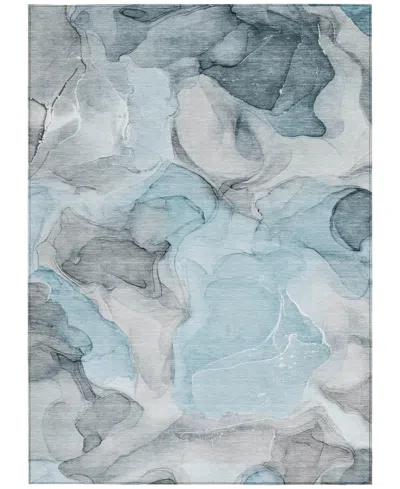 Addison Chantille Machine Washable Acn504 3'x5' Area Rug In Ocean