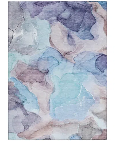 Addison Chantille Machine Washable Acn504 8'x10' Area Rug In Navy