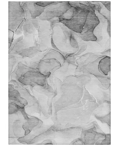 Addison Chantille Machine Washable Acn504 9'x12' Area Rug In Gray