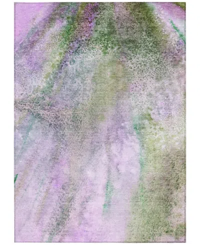 Addison Chantille Machine Washable Acn505 5'x7'6 Area Rug In Purple