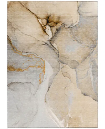 Addison Chantille Machine Washable Acn506 5'x7'6 Area Rug In Beige