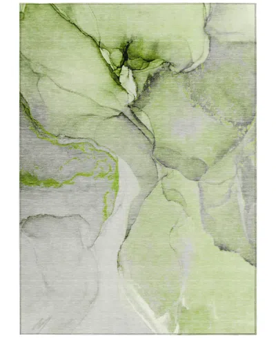 Addison Chantille Machine Washable Acn506 5'x7'6 Area Rug In Green