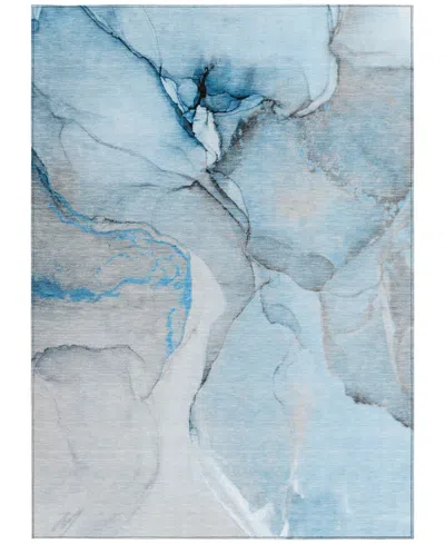 Addison Chantille Machine Washable Acn506 8'x10' Area Rug In Blue