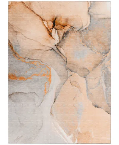 Addison Chantille Machine Washable Acn506 9'x12' Area Rug In Orange