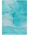 Addison Chantille Machine Washable Acn507 2'6x3'10 Area Rug In Ocean