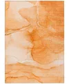 Addison Chantille Machine Washable Acn507 2'6x3'10 Area Rug In Orange