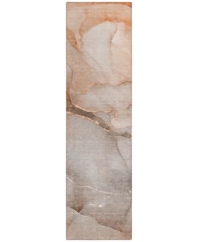 Addison Chantille Machine Washable Acn508 2'3x7'6 Runner Area Rug In Taupe