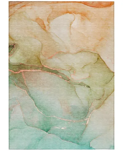 Addison Chantille Machine Washable Acn508 3'x5' Area Rug In Ocean