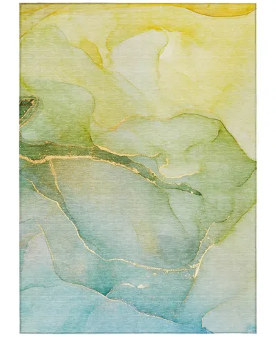 Addison Chantille Machine Washable Acn508 9'x12' Area Rug In Green