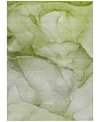 Addison Chantille Machine Washable Acn508 9'x12' Area Rug In Olive