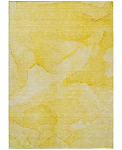 Addison Chantille Machine Washable Acn509 3'x5' Area Rug In Yellow
