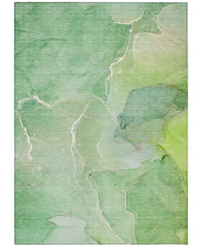 Addison Chantille Machine Washable Acn511 9'x12' Area Rug In Green
