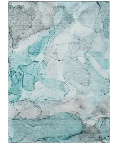 Addison Chantille Machine Washable Acn512 5'x7'6 Area Rug In Ocean