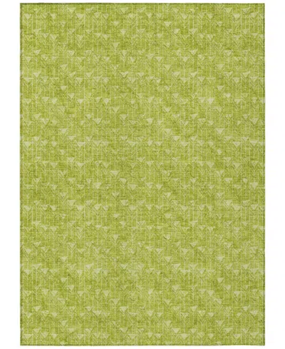 Addison Chantille Machine Washable Acn514 10'x14' Area Rug In Lime