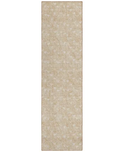 Addison Chantille Machine Washable Acn514 2'3x7'6 Runner Area Rug In Beige