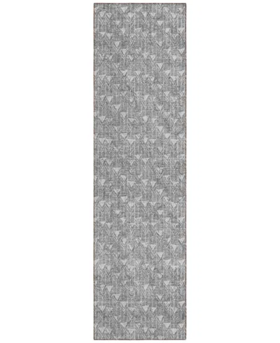 Addison Chantille Machine Washable Acn514 2'3x7'6 Runner Area Rug In Gray