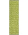 Addison Chantille Machine Washable Acn514 2'3x7'6 Runner Area Rug In Lime