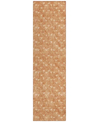 Addison Chantille Machine Washable Acn514 2'3x7'6 Runner Area Rug In Brown