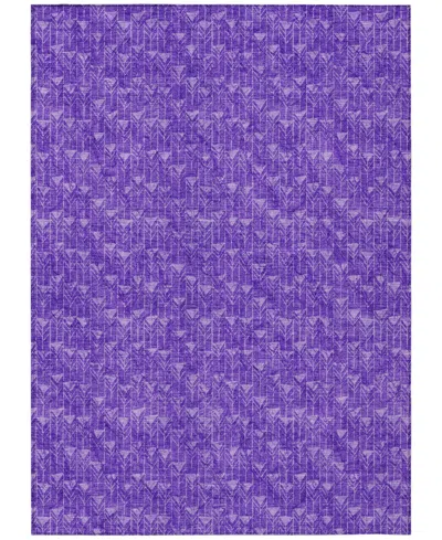 Addison Chantille Machine Washable Acn514 2'6x3'10 Area Rug In Purple