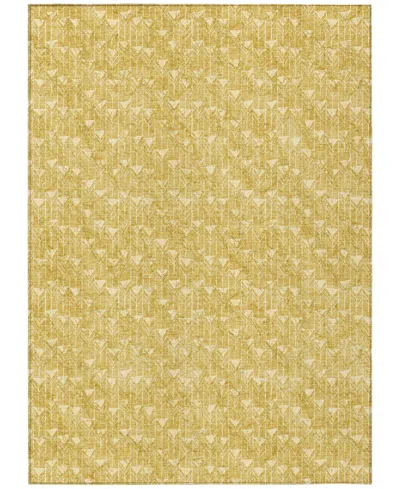 Addison Chantille Machine Washable Acn514 3'x5' Area Rug In Gold
