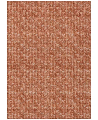 Addison Chantille Machine Washable Acn514 5'x7'6 Area Rug In Terracotta