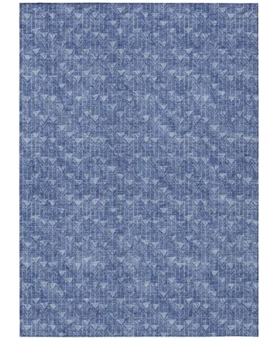 Addison Chantille Machine Washable Acn514 8'x10' Area Rug In Navy