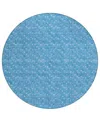 Addison Chantille Machine Washable Acn514 8'x8' Round Area Rug In Blue