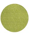 Addison Chantille Machine Washable Acn514 8'x8' Round Area Rug In Lime