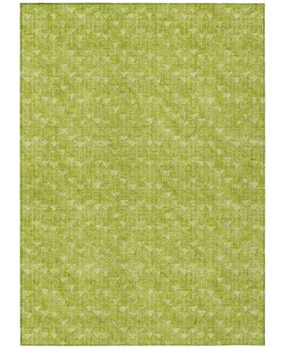 Addison Chantille Machine Washable Acn514 9'x12' Area Rug In Lime