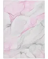 Addison Chantille Machine Washable Acn515 5'x7'6 Area Rug In Pink