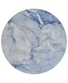 Addison Chantille Machine Washable Acn516 8'x8' Round Area Rug In Navy