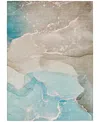 Addison Chantille Machine Washable Acn517 2'6x3'10 Area Rug In Ocean