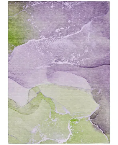 Addison Chantille Machine Washable Acn517 2'6x3'10 Area Rug In Purple