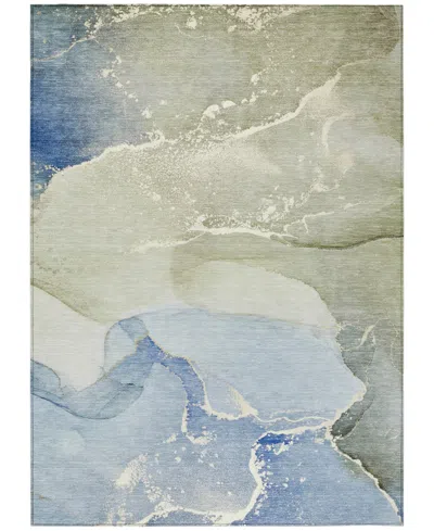Addison Chantille Machine Washable Acn517 9'x12' Area Rug In Blue