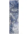 Addison Chantille Machine Washable Acn518 2'3x7'6 Runner Area Rug In Navy
