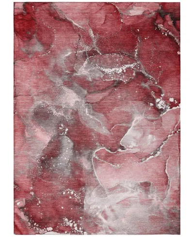 Addison Chantille Machine Washable Acn518 2'6x3'10 Area Rug In Red
