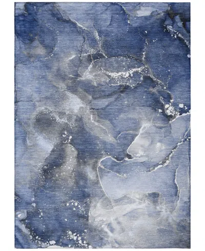 Addison Chantille Machine Washable Acn518 9'x12' Area Rug In Navy