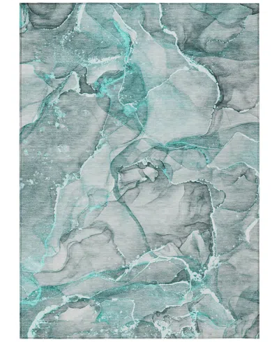 Addison Chantille Machine Washable Acn519 2'6x3'10 Area Rug In Ocean