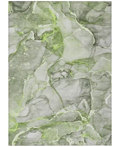Addison Chantille Machine Washable Acn519 8'x10' Area Rug In Green