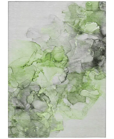 Addison Chantille Machine Washable Acn520 8'x10' Area Rug In Green