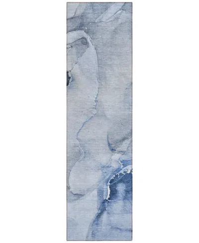 Addison Chantille Machine Washable Acn521 2'3x7'6 Runner Area Rug In Blue