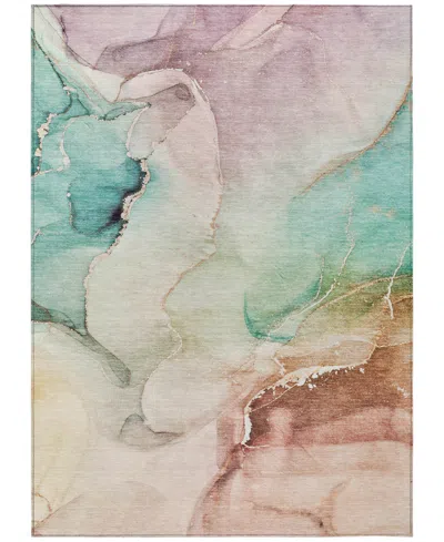 Addison Chantille Machine Washable Acn521 2'6x3'10 Area Rug In Ocean