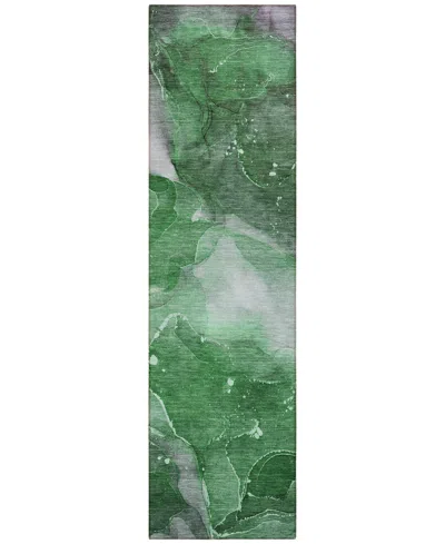 Addison Chantille Machine Washable Acn522 2'3x7'6 Runner Area Rug In Jade