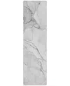 Addison Chantille Machine Washable Acn523 2'3x7'6 Runner Area Rug In Silver
