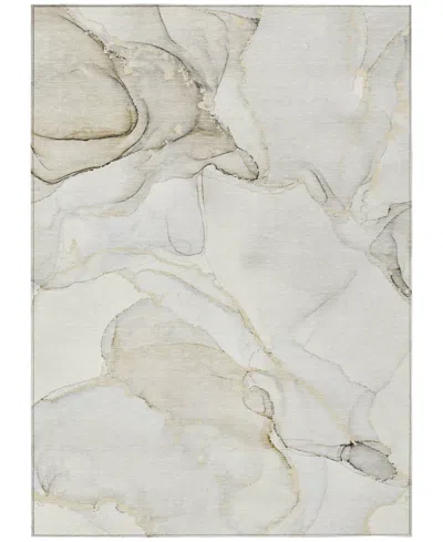 Addison Chantille Machine Washable Acn523 5'x7'6 Area Rug In Beige